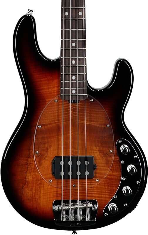 Sterling by Music Man Ray34 Electric Bass Guitar, 3 Tone Sunburst, Body Straight Front
