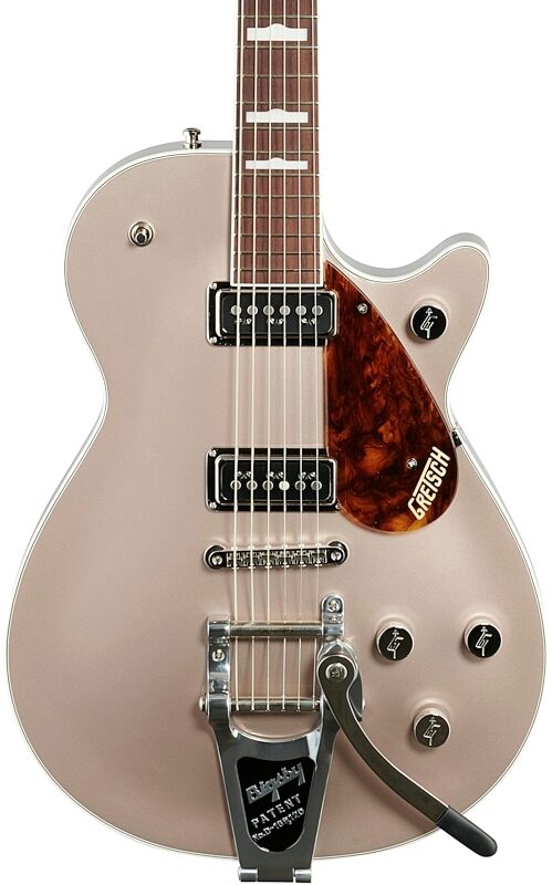 Gretsch G6128T Players Edition Jet DS Bigsby Electric Guitar (with Case), Sahara Metallic, Body Straight Front