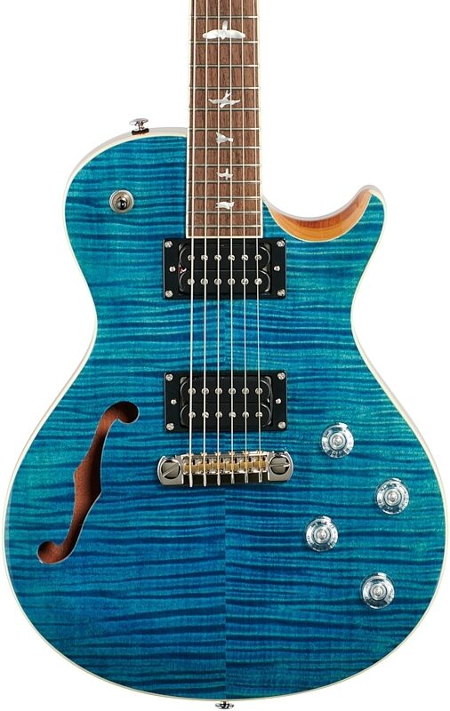 PRS Paul Reed Smith SE Zach Myers Electric Guitar (with Gig Bag), Myers Blue, Body Straight Front