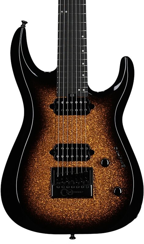 Jackson Pro Plus DK Modern EVTN7 7-String Electric Guitar (with Gig Bag), Gold Spark, Body Straight Front