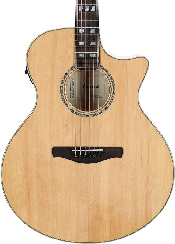 Ibanez AE170 Acoustic-Electric Guitar, Natural Hi Gloss, Body Straight Front