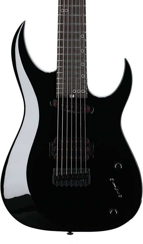 Schecter Sunset-7 Triad Electric Guitar, 7-String, Gloss Black, Body Straight Front