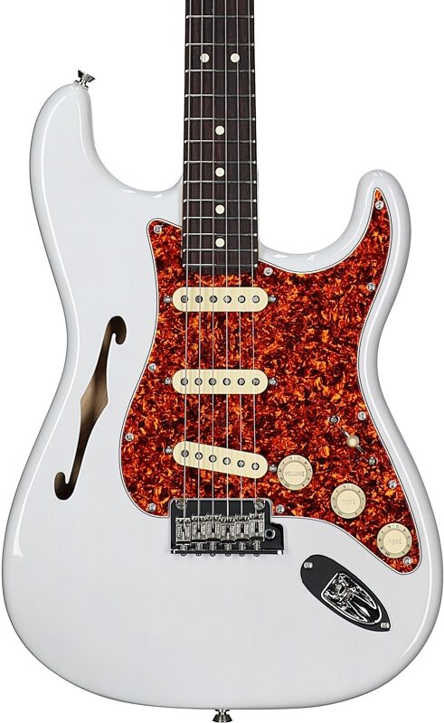 Fender Limited Edition American Professional II Stratocaster Thinline Electric Guitar (with Case), White Blonde, Body Straight Front