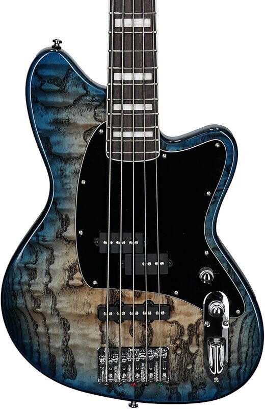 Ibanez TMB405 Talman Electric Bass, Cosmic Blue Starburst, Body Straight Front