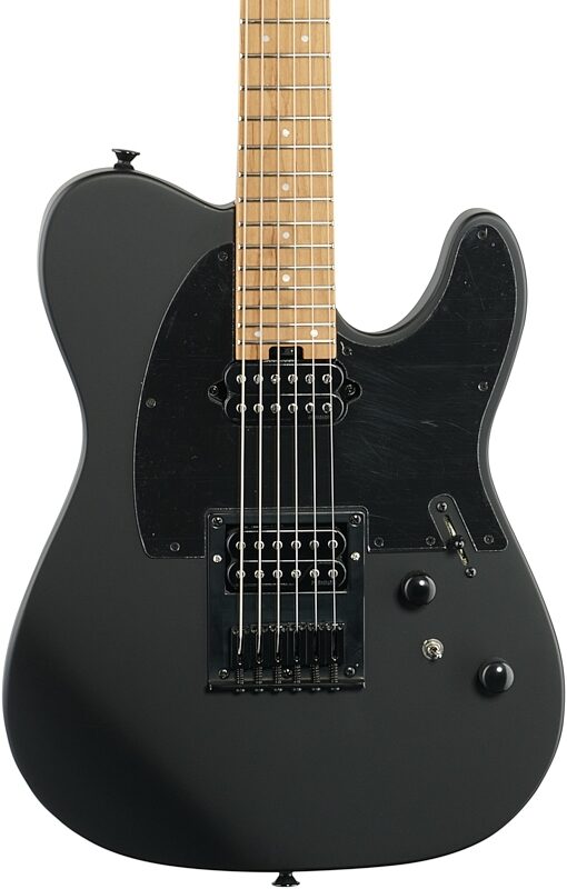 Charvel Pro-Mod So-Cal Style 2 24 HH HT CM Electric Guitar, Satin Black, Body Straight Front