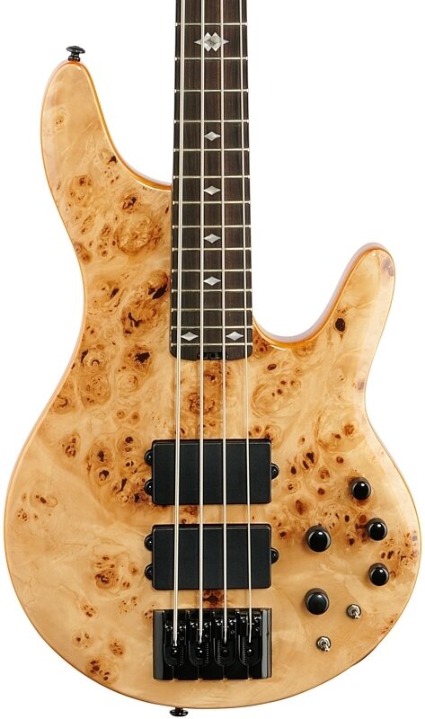 Michael Kelly Pinnacle 4 Electric Bass, Custom Burl, Blemished, Body Straight Front