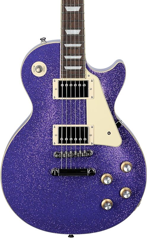 Epiphone Exclusive Les Paul Standard 60s Electric Guitar, Purple Sparkle, Body Straight Front