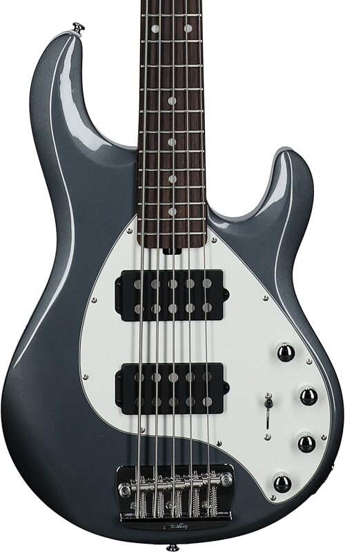 Sterling by Music Man StingRay Ray35HH Electric Bass, Charcoal Frost, Body Straight Front