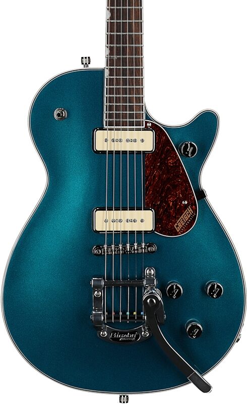 Gretsch G5210T-P90 Electromatic Jet Two 90 Single-Cut Electric Guitar, Petrol, Body Straight Front
