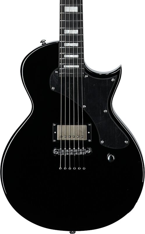 ESP LTD Deluxe EC-01FT Electric Guitar, Black, Body Straight Front