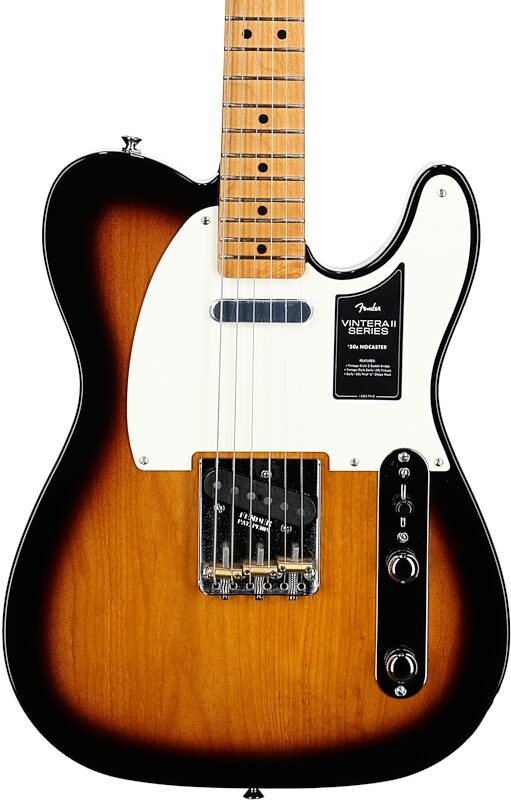 Fender Vintera II '50s Nocaster Electric Guitar (with Gig Bag), 2-Color Sunburst, Body Straight Front