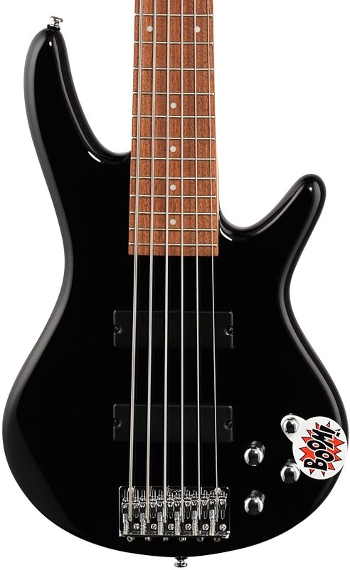 Ibanez GSR206 6-String Electric Bass, Black, Body Straight Front