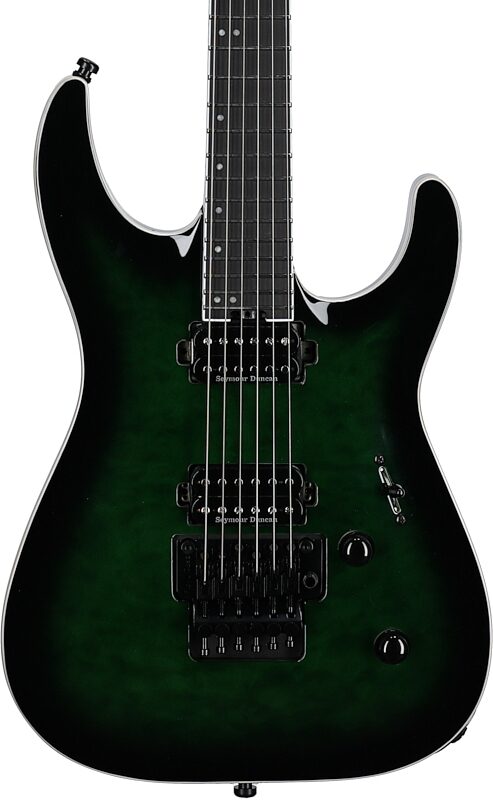 Jackson Pro Plus Dinky DKAQ Electric Guitar (with Gig Bag), Emerald Green, Body Straight Front