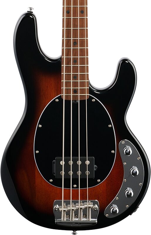 Sterling by Music Man Ray34 Electric Bass Guitar, Vintage Sunburst, Body Straight Front