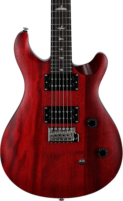 PRS Paul Reed Smith SE CE24 Standard Electric Guitar (with Gig Bag), Satin Vintage Cherry, Body Straight Front