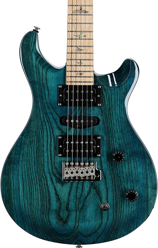 PRS Paul Reed Smith SE Swamp Ash Special Electric Guitar (with Gig Bag), Iris Blue, Body Straight Front