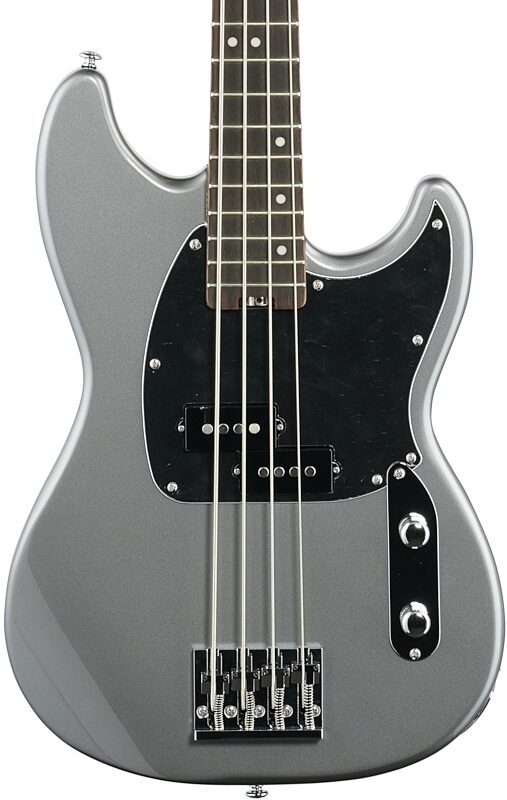 Schecter Banshee Bass Guitar, Carbon Grey, Body Straight Front