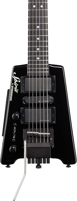 Steinberger Spirit GT PRO Deluxe Electric Guitar, Left-Handed (with Gig Bag), Black, Body Straight Front