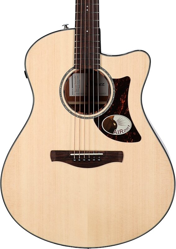 Ibanez AAM300CE Advanced Acoustic-Electric Guitar, Natural High Gloss, Body Straight Front