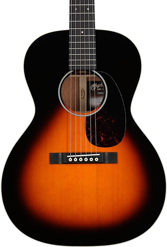 Martin CEO7 Sloped Shoulder 00 14-Fret Acoustic Guitar (with Case), Autumn Sunset Burst, Body Straight Front