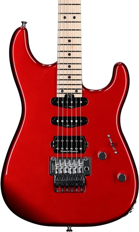 Charvel MJ San Dimas Style 1 HSS Electric Guitar, Metallic Red, Body Straight Front