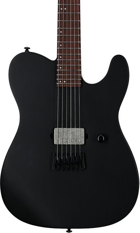 ESP LTD TE-201 Electric Guitar, Black Satin, Body Straight Front