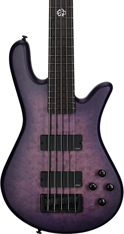 Spector NS Pulse II Electric Bass, 5-String, Ultra Violet Matte, Body Straight Front