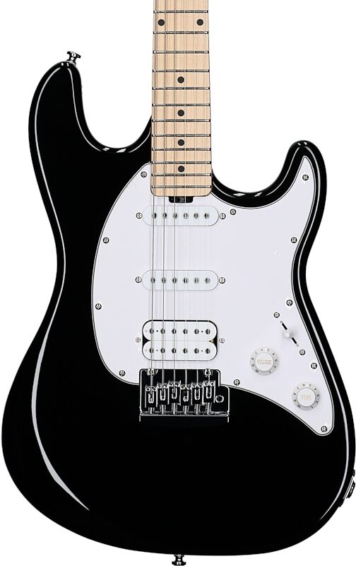 Sterling by Music Man Cutlass CT20HSS Electric Guitar, Black, Body Straight Front