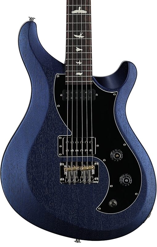 PRS Paul Reed Smith S2 Vela Satin Electric Guitar (with Gig Bag), Metallic Midnight, Body Straight Front