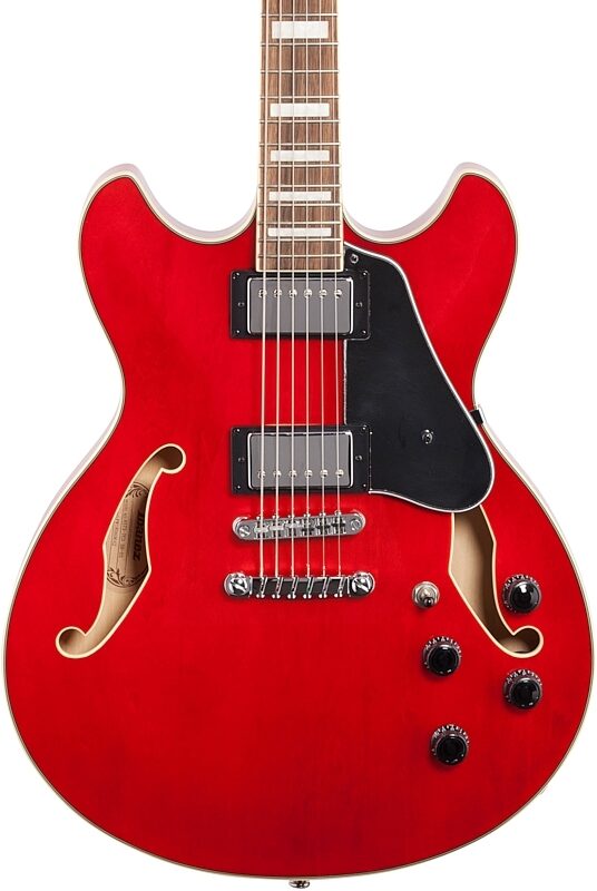 Ibanez AS73 Artcore Semi-Hollow Electric Guitar, Transparent Cherry, Body Straight Front