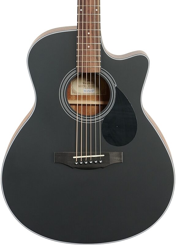 Kepma K3 Series GA3-130 Acoustic Guitar, Black Matte, Body Straight Front
