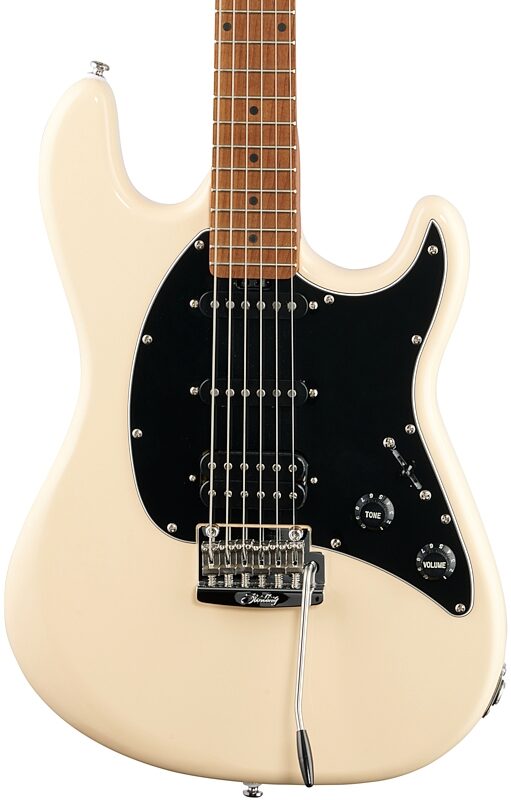 Sterling by Music Man CT50 Cutlass HSS Electric Guitar, Vintage Cream, Body Straight Front