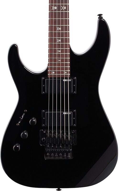 ESP LTD Kirk Hammett KH202 Electric Guitar, Left-Handed, Black, Body Straight Front