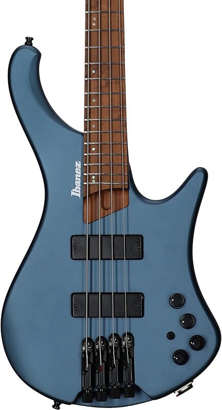 Ibanez EHB1000 Bass Guitar (with Bag), Arctic Ocean Matte, Blemished, Body Straight Front