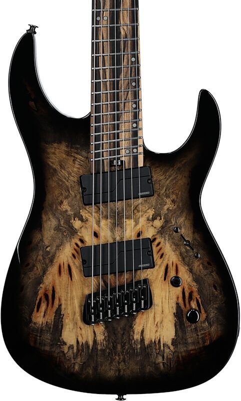 Legator N7FOD Ninja 7 Overdrive Multi-Scale Electric Guitar, 7-String, Jupiter Burst, Body Straight Front