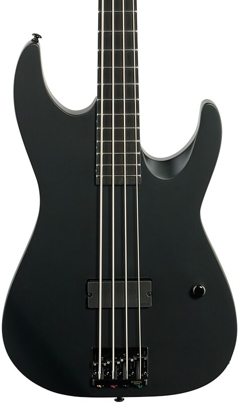 ESP LTD M-4 Black Metal Electric Bass, New, Body Straight Front