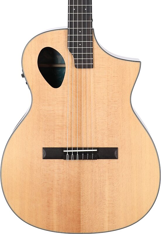 Michael Kelly Forte Port Nylon Classical Acoustic-Electric Guitar, Natural, Body Straight Front