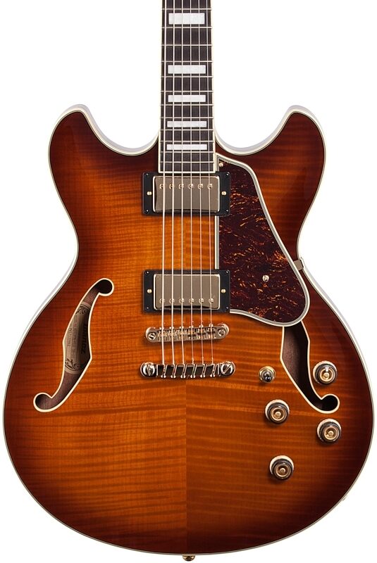 Ibanez Artcore Expressionist AS93FM Semi-Hollowbody Electric Guitar, Violin Sunburst, Body Straight Front