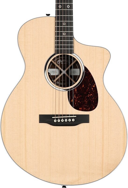 Martin SC-13E Special Acoustic-Electric Guitar (with Soft Shell Case), Natural, Body Straight Front