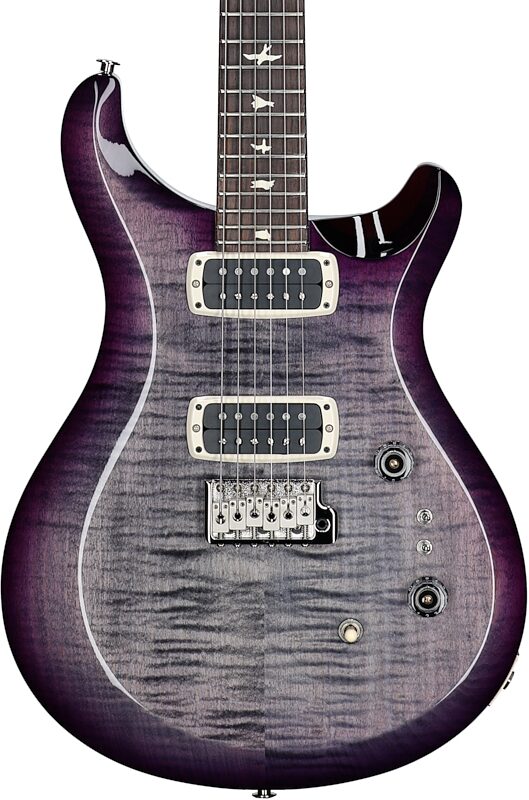PRS Paul Reed Smith S2 Custom 24-08 Electric Guitar (with Gig Bag), Faded Gray Black Purple Burst, Open Box (Very Good), Body Straight Front