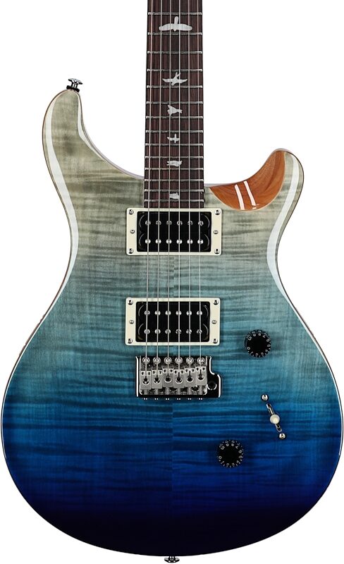 PRS Paul Reed Smith SE Custom 24 Limited Edition Electric Guitar (with Gig Bag), Blue Fade, Warehouse Resealed, Body Straight Front