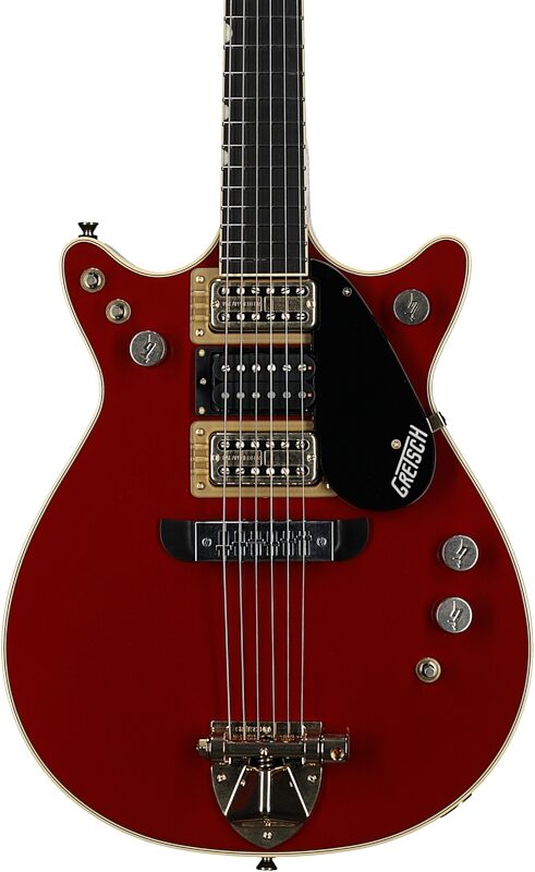Gretsch G6131-MY-RB Limited Edition Malcolm Young Jet Electric Guitar (with Case), Firebird Red, Body Straight Front