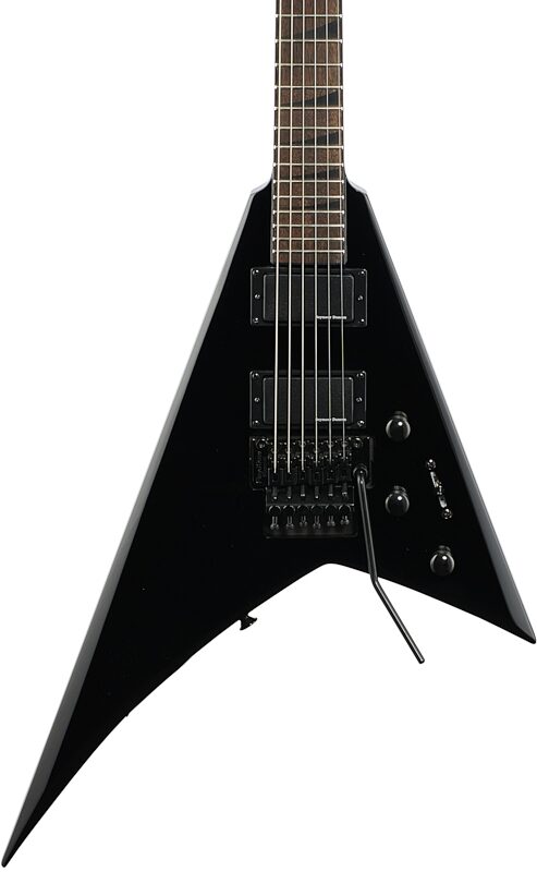 Jackson X Series Rhoads RRX24 Electric Guitar, with Laurel Fingerboard, Gloss Black, Body Straight Front