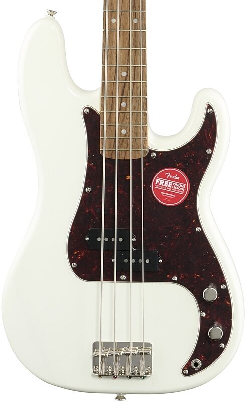 Squier Classic Vibe '60s Precision Bass, with Laurel Fingerboard, Olympic White, Body Straight Front