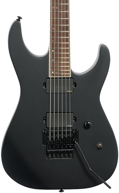 ESP LTD M-400 Electric Guitar, Black Satin, Body Straight Front