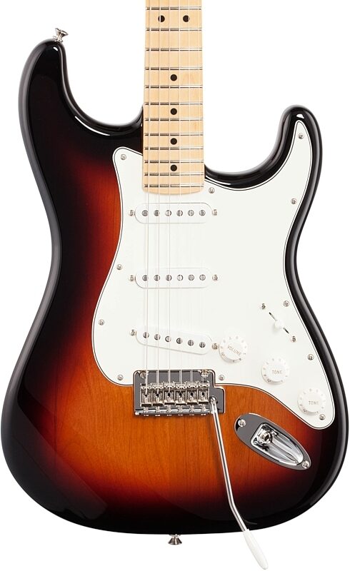 Fender Player Stratocaster Electric Guitar (Maple Fingerboard), 3-Color Sunburst, Body Straight Front