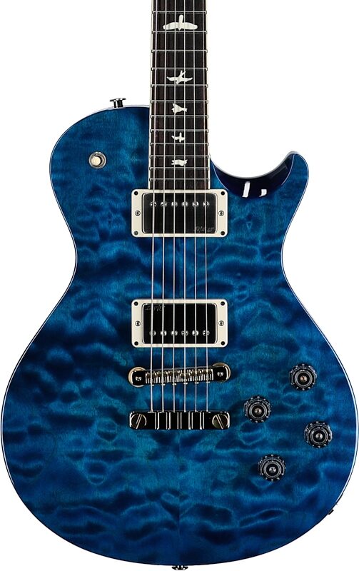 PRS Paul Reed Smith S2 McCarty 594 Singlecut Quilt Electric Guitar (with Gig Bag), Blue Matteo, Body Straight Front