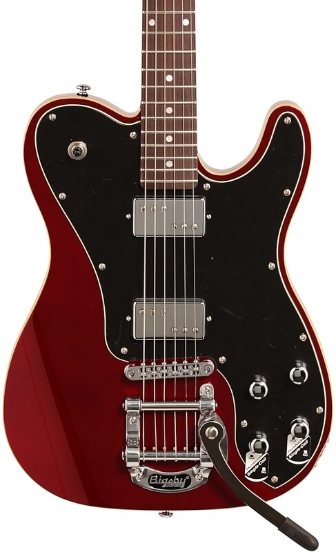 Schecter PT Fastback IIB Electric Guitar, Metallic Red, Body Straight Front