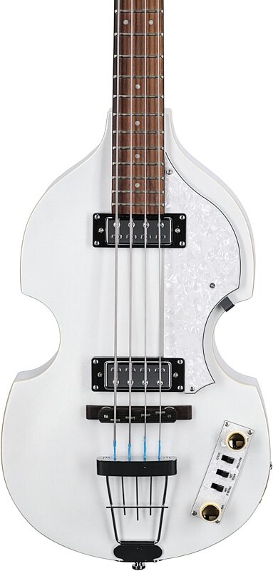 Hofner Ignition Pro Edition Violin Bass Guitar, Pearl White, Body Straight Front