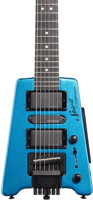 Steinberger Spirit GT Pro Deluxe Electric Guitar (with Bag), Frost Blue, Body Straight Front